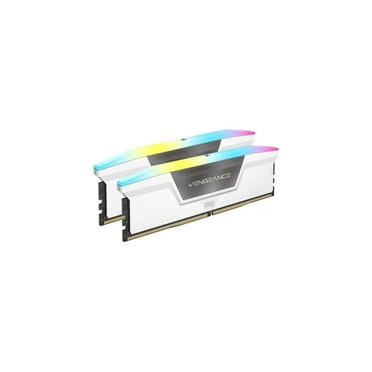 CORSAIR Vengeance RGB 64GB (2 x 32GB) 288-Pin PC RAM DDR5 6400 (PC5 51200) Desktop Memory Model CMH64GX5M2N6400C32W