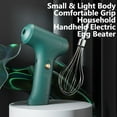 thumbnail image 5 of BE-TOOL Electric Household Handheld Electric Egg Beater with 2 Stirring Rods Egg White Cream Whisk Mixer 3 Levels for Kitchen USB Charge Green, 5 of 8