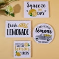 thumbnail image 5 of IUAMXWU Lemon Themed Tiered Tray Decor Set Rustic Farmhouse Wooden Ornaments Summer Yellow Lemon Desktop Decorations for Home Kitchen Table Shelf Living Room Tiered Tray Decor Farmhouse Style, 5 of 6