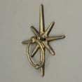 thumbnail image 5 of Zeckos Gold Cast Iron Decorative Starburst Door Knocker 5 inches, 5 of 5