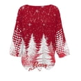 thumbnail image 4 of Chandails d'Automne et d'Hiver Grande Taille pour Femmes Chandails de Noël pour Femmes 2025 Col Rond Vacances d'Hiver Mignons Pulls Rouges G, 4 of 4