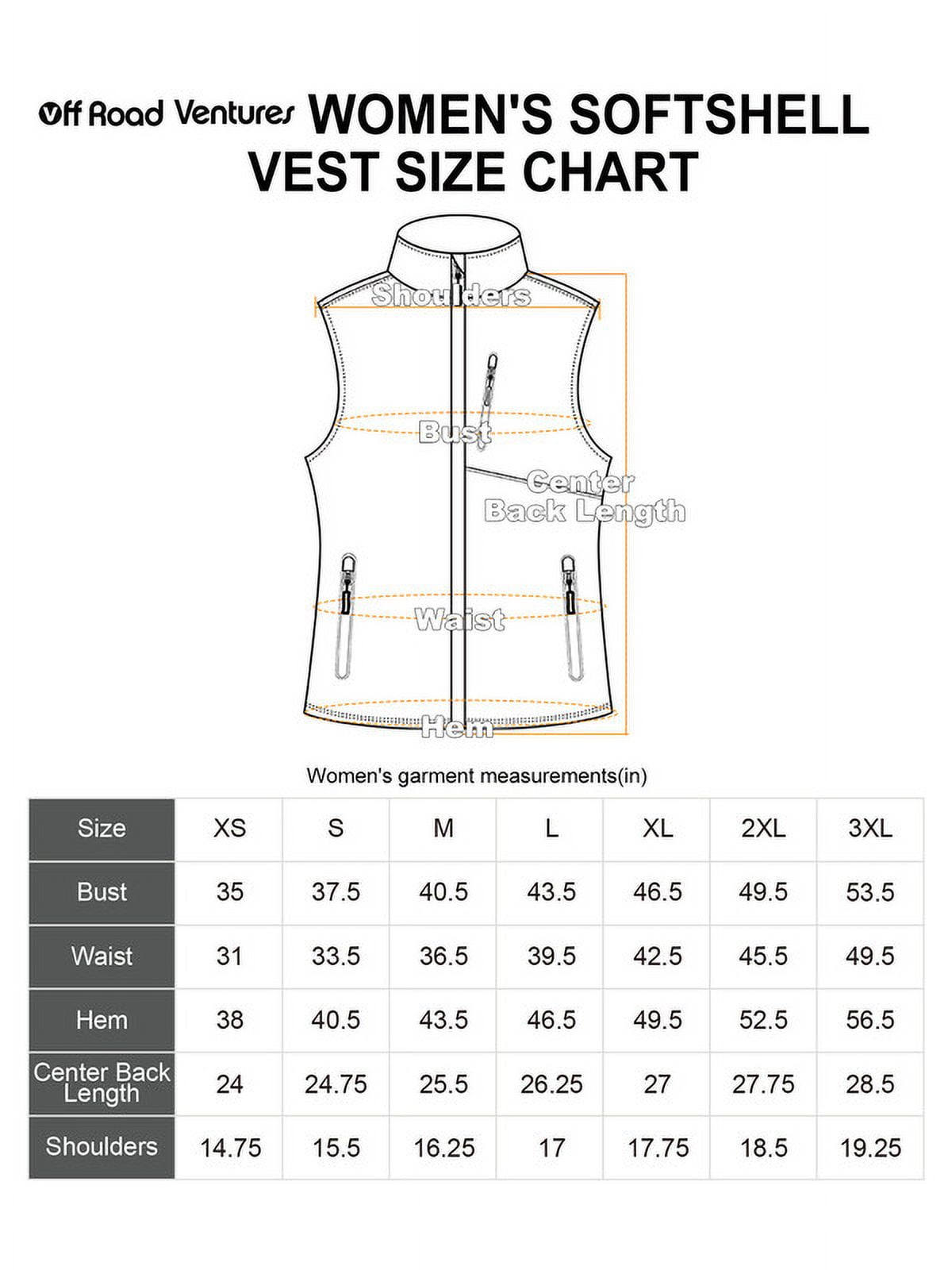 Off Road Ventures Women's Lightweight Vest Waterproof Windproof Outerwear Cycling Sleeveless Jacket for Hiking Travel