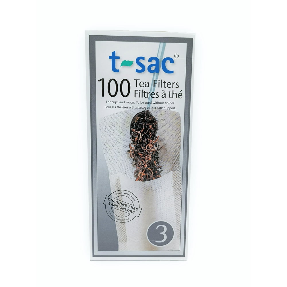 TSac 3 Tea Filter Bags, 100 ct