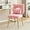 Pink, variant on XiHuaZhaoChen Armless Upholstered Chair for Makeup Vanity, Cute Sherpa Accent Chair for Living Room, Bedroom, Dressing Room, Vanity Stool Chair with Back, Gold Legs, IvoryWhite