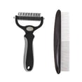 thumbnail image 3 of Planet Pet Grooming Brush - 2-Sided Dematting Comb and Undercoat Rake for Dogs and Cats,Extra Wide, Blue, Dog Grooming Brush, Dog Shedding Brush, 3 of 8