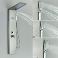 thumbnail image 5 of Senlesen Stainless Steel Shower Panel Tower System Rain&Waterfall Massage Jet Sprayer, 5 of 11