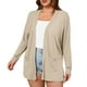 thumbnail image 1 of Sudadera para mujer,Cárdigan de manga larga para mujer con bolsillo, blusa informal de poliéster, suave y cómoda para uso diario, sopatenor, 1 of 7