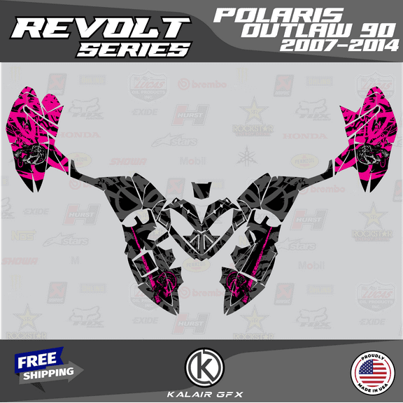 Kalair GFX Graphics Kit for Polaris OUTLAW90 (2007-2014) Revolt Series