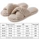 thumbnail image 2 of Zapatos de invierno Mujer Hombre Zapatillas Mullido Antideslizante Cálido (38-39 Apto para 37-38) Beige, 2 of 9