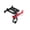 Black & Red, variant on GUB Bicycle Phone Holder 360 Degree Rotating Aluminum Handlebar Mount, Black & Red, 3.5-6.2 inches / 8.9-15.7 cm