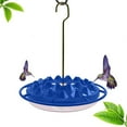 thumbnail image 2 of Transparent Tank Design Outdoor Sweet Hummingbird Feeder with Ant Moat, Bird Feeder with Ant Moat, Easy to Clean Hanging Outdoor,Blue, 2 of 7