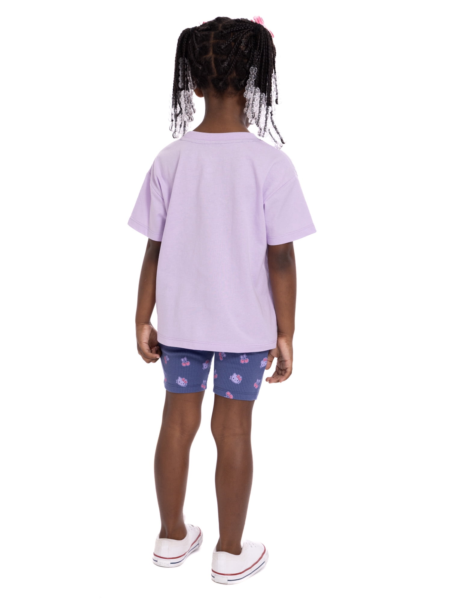 Hello Kitty Toddler Girls Graphic Tee and Bike Shorts Set, 2-Piece, Sizes 12M-5T
