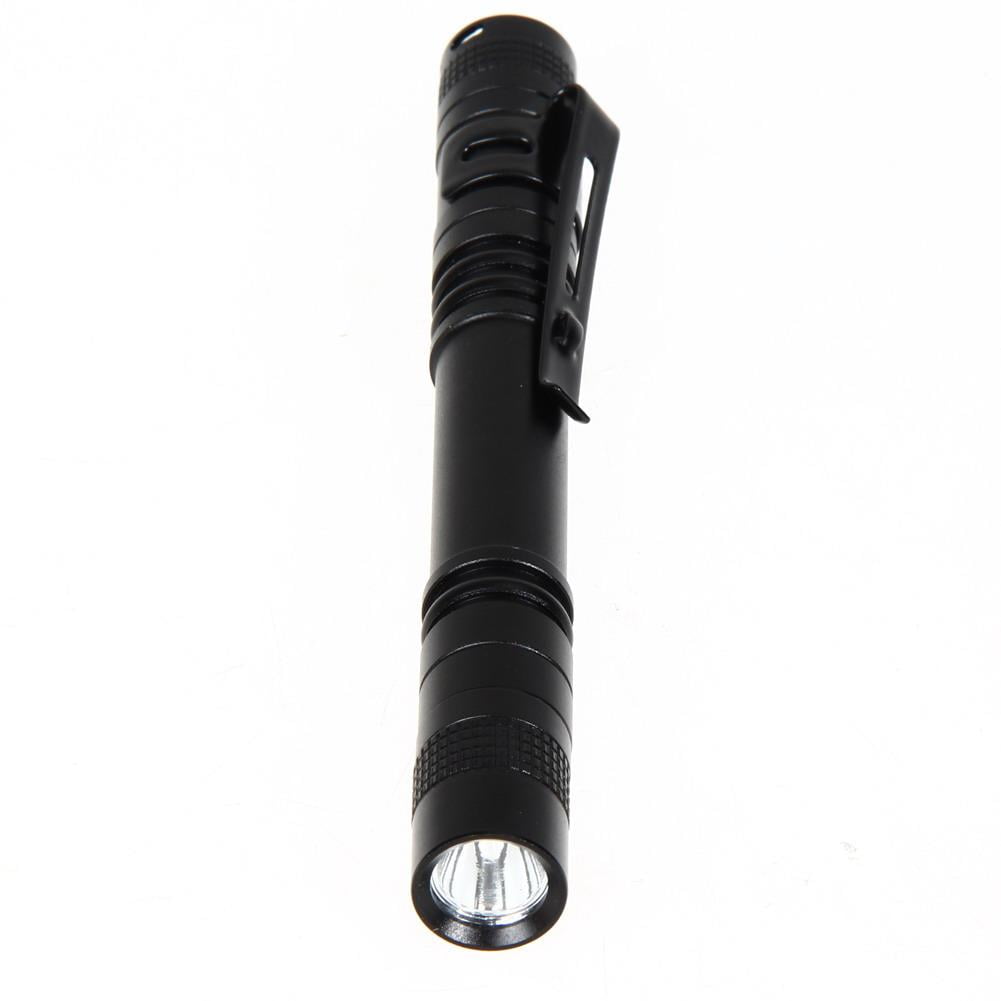 XP-2 2*AAA CREE XPE-R3 LED 1000LM Lamp Clip Mini Penlight Flashlight Torch Black 