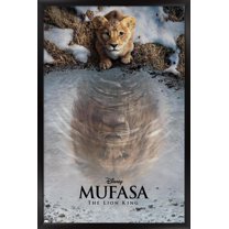 Disney Mufasa: The Lion King - One Sheet Wall Poster, 14.725" x 22.375" Framed