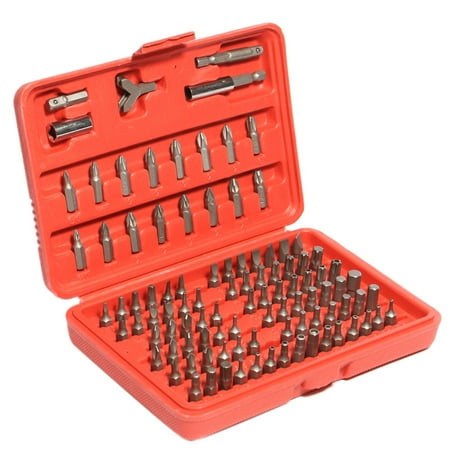 Anti Tamper Screwdriver Set 100PCS Security Screwdriver Hex Tamper Proof Bit Set Locksmith Car Repair Drill Bit Kit Set With Case ()