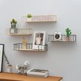 thumbnail image 4 of Floating Shelf Iron Wood - Wall Mounted Bookshelf Bathroom Shelf Rustic Shelf, 4 of 10