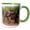 Green/White, variant on 3drose, India. Asian Elephant Used in Safaris at Bandhavgarh Tiger Reserve., 15oz Mug