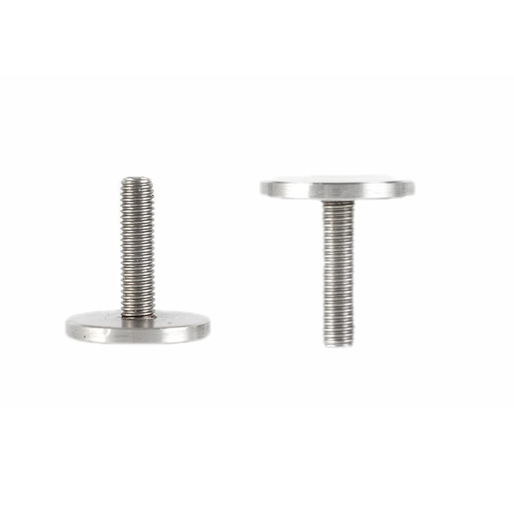 10 Pcs 304 Stainless Steel Advertising Solid Nail Decorative Set Screws 16xM6x16mm.