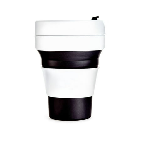

350ML Collapsible Silicone Foldable Coffee Cup Reusable Mug Leak Proof For Travel