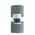 thumbnail image 6 of Mainstays Cozy Textured Plush Throw Blanket, Grey, 50"x60" All Ages, 6 of 6