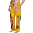 thumbnail image 2 of Disketp The Chicken Family Rooster Hen And Chicks Men'S Pajama Pants - Ultra Soft Fleece Sleep And Lounge Pants (Size: S-Xxl), 2 of 9