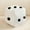 White, variant on Soft Plush Cube Pillow 7.87 Inch Dice Shaped Stuffed Cushion Teddy Fleece Dice Throw Pillow for Sofa Bed Living Room Game Room Decor Use