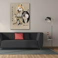 thumbnail image 3 of Epic Graffiti 'Siberian Husky' by Barbara Keith, Canvas Wall Art, 40"x54", 3 of 8