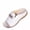 White, variant on Women's Faux Leather Open Toe Wedge Clogs Stitch Urban Retro Slides Streetwear for Daily Walking White 9