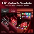 thumbnail image 3 of Wireless CarPlay Android Auto 2-in-1 Dongle, USB-C & USB-A Dual Port Design, Instant No-Lag Connection, Plug Play Wireless Upgrade for iPhone & Android, Compatible with 1000+ Vehicles, 3 of 7
