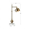 thumbnail image 3 of Uttermost Laton Contemporary Metal and Crystal Task Lamp in Brass, 3 of 3