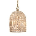 thumbnail image 3 of J&D Designs Transitional Glass Pendant in Clear and Antique Gold, 3 of 3