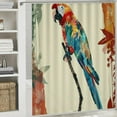thumbnail image 6 of Orinice Colorful Parrot Bathroom Decor Set with Hooks, Luxurious Polyester Fabric Shower Curtain Set, Waterproof and Easy to Install 60x72, 6 of 7