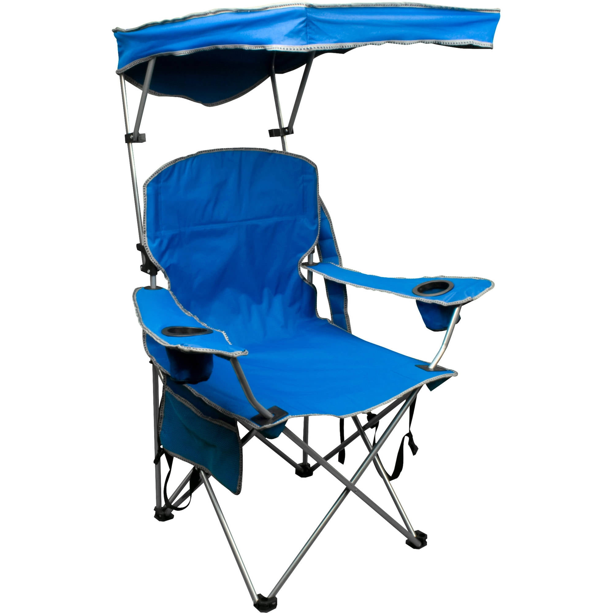 Quik Shade Adjustable Canopy Folding Camp Chair Walmartcom Walmartcom