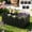 Black, variant on ZZkhGO 5-Piece Plastic Garden Fence, Decorative Picket Edgings, Yard Border Fence with Durable Material for Outdoor Patio Pathways, Green