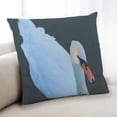 thumbnail image 1 of Ahgly Company Coussin d'Intérieur Animaux Cygne, 18 Pouces par 18 Pouces, 1 of 6