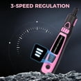 thumbnail image 3 of INTELIVE 50pcs Mini Cordless Rotary Tool Set, 16000RPM Cordless Electric Grinder Set Kit, Lightweight Mini Grinder with 3 Speeds for Curving DIY Cutting Crafting Work, Pink, 3 of 19
