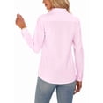 thumbnail image 5 of Vividaire Button Down Shirts for Women Long Sleeve Loose Fit Stretch Wrinkle Free Work Office Casual Blouses Top, 5 of 6