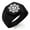 Black, variant on Stainless Steel Nagao Samurai Crest Engraved Hexagon Crest Flat Top Biker Style Polished Ring