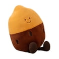 thumbnail image 2 of Cojín de sofá de peluche con forma de boniato y maíz, planta decorativa de peluche para cumpleaños Batata marrón, 2 of 9