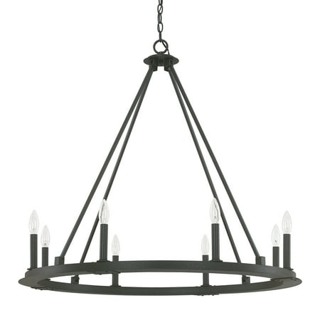 Capital Lighting Pearson Black Iron 8 Light Chandelier Capital Lighting Pearson Black Iron 8 Light Chandelier