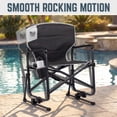 thumbnail image 2 of Timber Ridge TEGO™ FlowMotion™ Rocking Camping Chair, Folding Outdoor Rocker with Cup Holder, Obsidian Peak, 2 of 7
