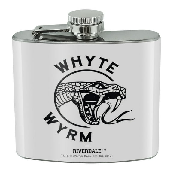 Riverdale The Whyte Wyrm Stainless Steel 5oz Hip Drink Kidney Flask