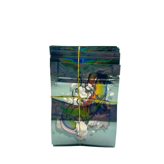 100-Pack Fish Edition 1g Mylar Bags Exotic Resealable Smell-Proof Limited Storage Pouches
