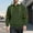 #238-Army Green, variant on Men's Long Sleeve Hooded Button-Up Jacket, Casual Stylish Solid Jacquard Coat for Outdoor Streetwear