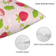 Zufioo Hand Drawn Strawberry Decorative Throw Pillow Covers Home Decor