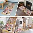 thumbnail image 5 of Runner Rug 2'x6', Abstract Art Washable Non-Slip Hallway Runner Rugs, Pink Yellow Collage Art Torn Paper Pieces Bedside Rugs Floor Mats Carpet Runners for Kitchen Bathroom Laundry Room, 5 of 8