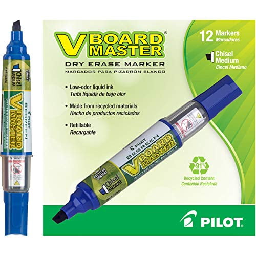 V Board Refillable Dry Erase Markers, Assorted Colors Bundle, 36 Count