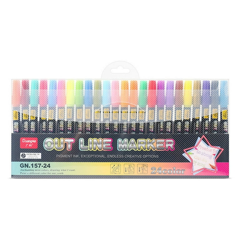 METALLIC MARKER Pack escolar 24 rotuladores colores surtidos