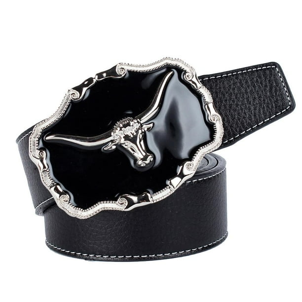 Cinturón de cuero de hebil de cabeza de , cinturón de cintura de vaquero americano Rodao, accesorios de ropa Soledad Cinturón occidental de vaquero