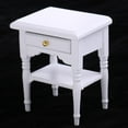 thumbnail image 6 of Dualoai 1/12 Dolls House Miniature Bedside Table Nightstand w/ Drawer Bedroom Furniture, 6 of 8
